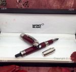 NEW UPGRADED Replica Mont Blanc J F K Red Silver Fountain Pen